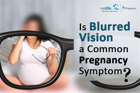 blurry vision early pregnancy symptom