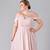 blush pink bridesmaid dresses plus size
