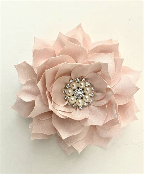 Blush Flower Clips