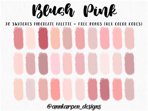 Blush Hex Codes