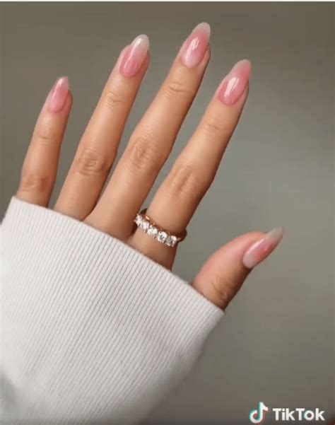 Blush Nails With Design