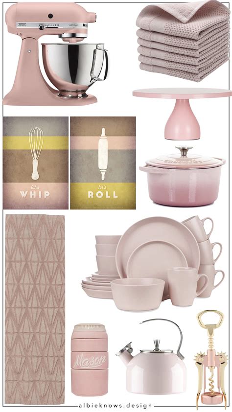 Blush Pink Kitchen Accessories
