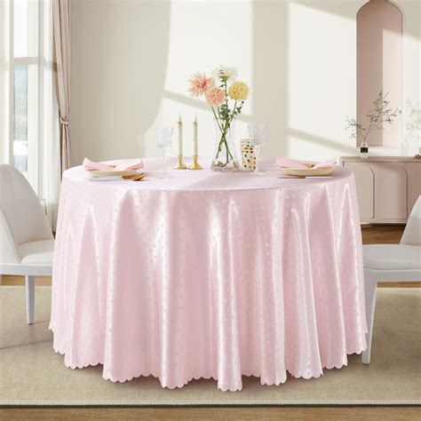 Blush Pink Round Tablecloth