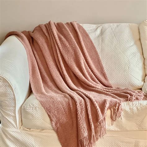 Blush Throw Blanket Design