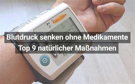 blutdruck senken
