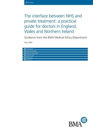 Bma Interface Between Nhs And Private