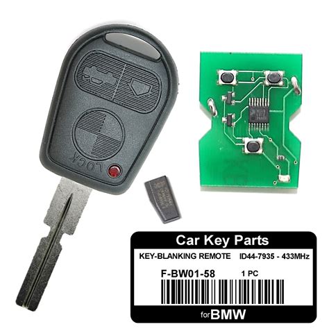 Schlüssel Rohling HU58 BMW E34 E36 E39 E46 E53 X3 X5 3 Tasten Gehäuse