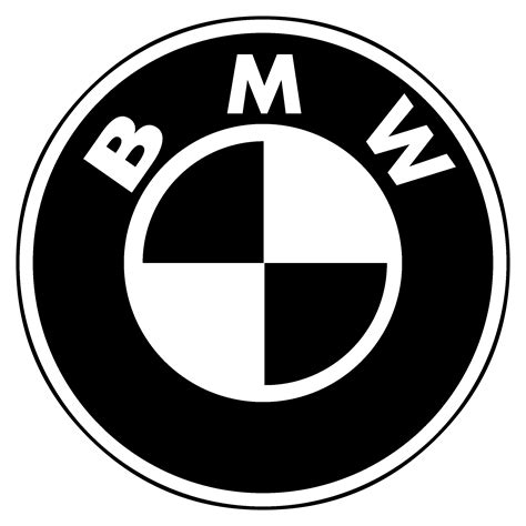 bmw logo black and white png