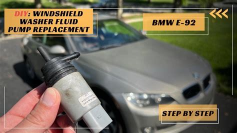 Bmw Windshield Washer Fluid Not Working
