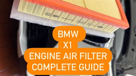 Bmw X1 Engine Air Filter Replacement