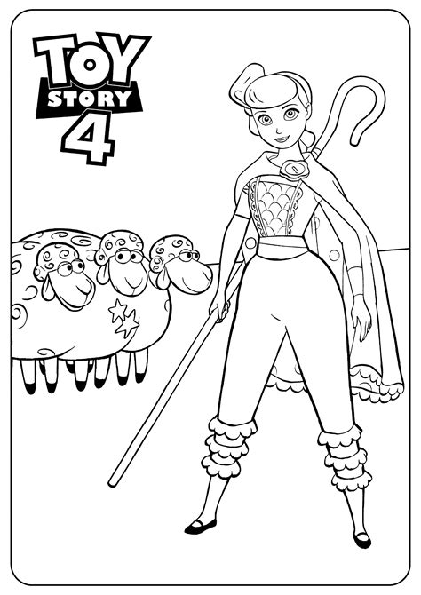 bo peep from toy story coloring pages