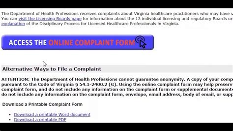 board of nursing file a complaint