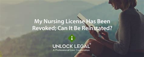 board of nursing license revoked
