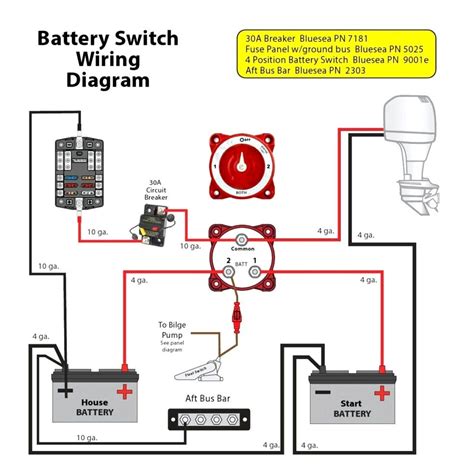 Understanding Boat Marine Dual Battery Switch Wiring Diagram Wiring