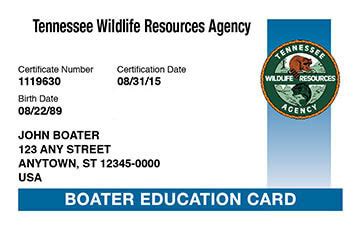 boat license in tennessee