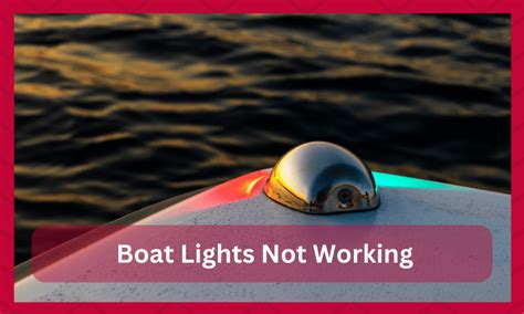 Boat Lights Not Working