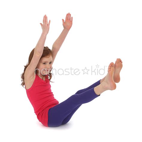 boat yoga pose for kids