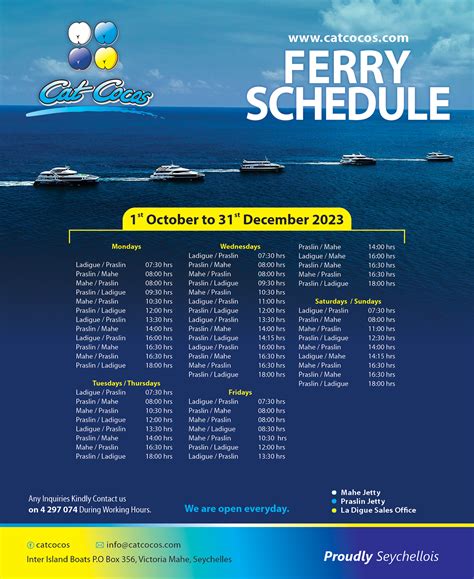 boats schedule