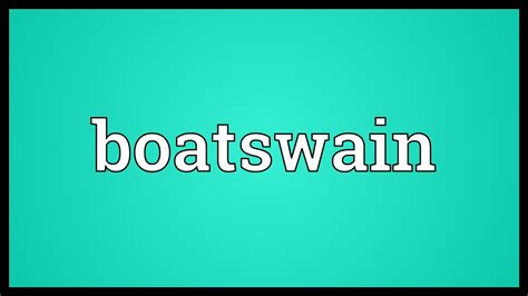 Boatswain Synonym