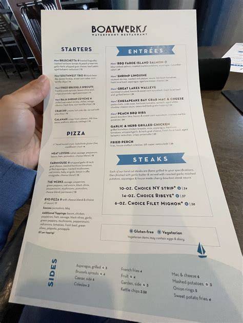 Boatwerks Restaurant Menu - Free Template Download