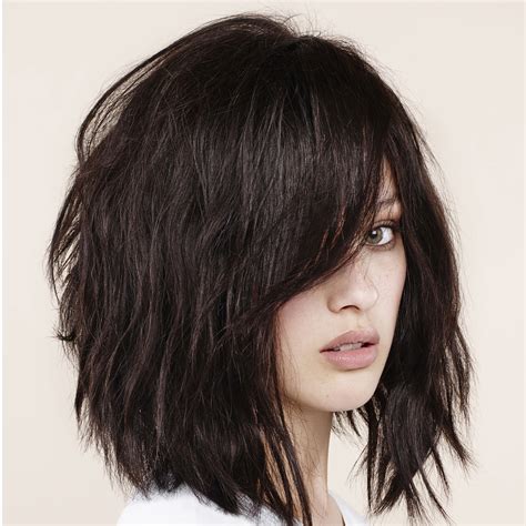 50 Short Layered Bob Haircuts with Side Swept Bangs That
