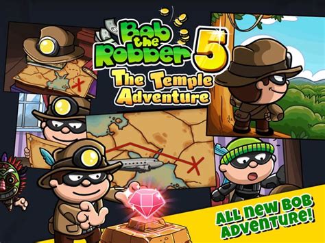 Bob The Robber 5 Temple Adventure by Kizi games for PC Windows or MAC