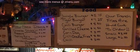 Bob's Java Jive Menu