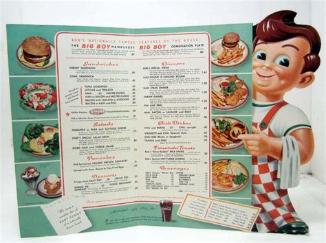 bob big boy menu