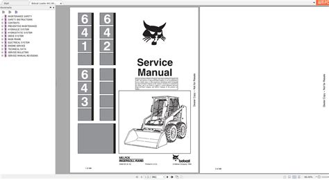 bobcat 641 service manual