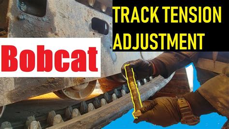 bobcat t650 track adjustment