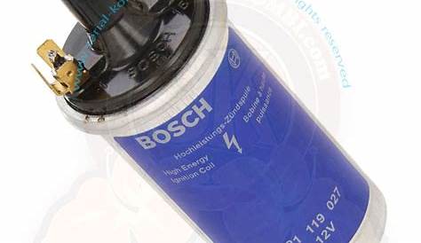 bobine bleue d’allumage 12 V Bosch isolation en bakélite