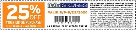 Bobs Store Printable Coupons