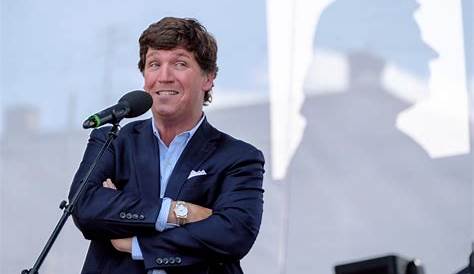 Tucker Carlson's wife appears carefree day after Fox host was ousted