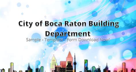 boca building department phone number