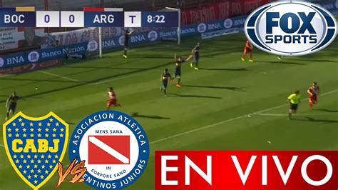boca juniors vs argentinos en vivo