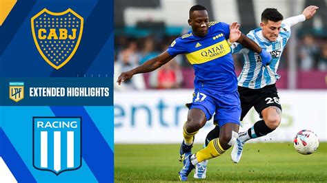 boca juniors vs racing club highlights