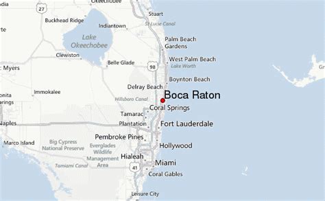 boca raton florida weather map