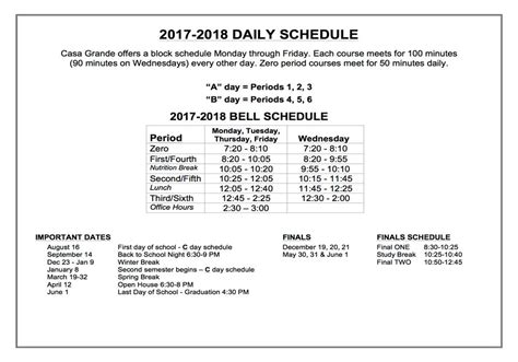 boca raton high school bell schedule