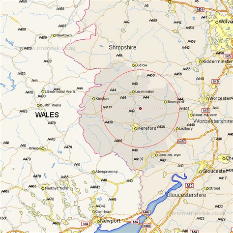 Bodenham Herefordshire Map