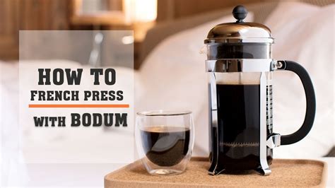 Bodum Brewing Instructions
