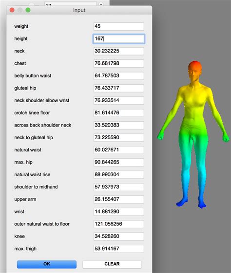 body 3d model weight