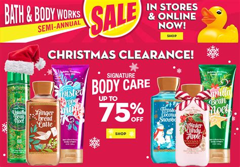 body and bath works semi annual sale