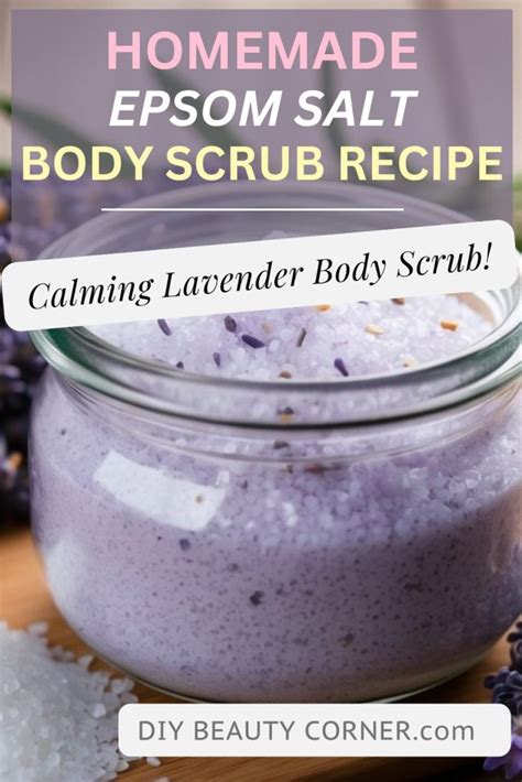 Body Scrub Using Epsom Salt