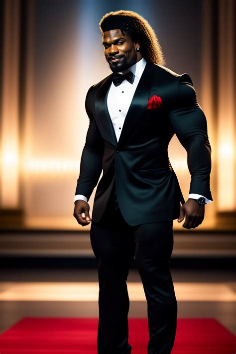 Bodybuilder In Tuxedo