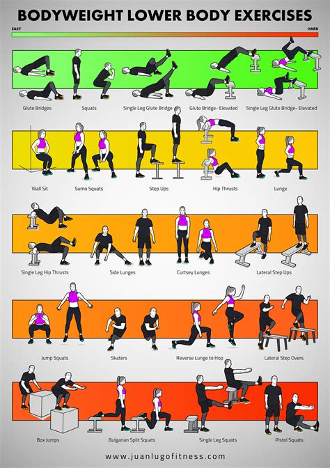 Bodyweight Exercises Examples