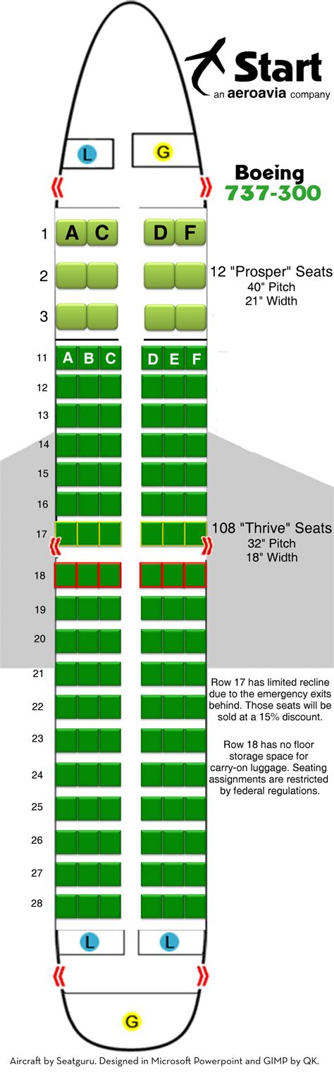 boeing 737 300 seating chart united