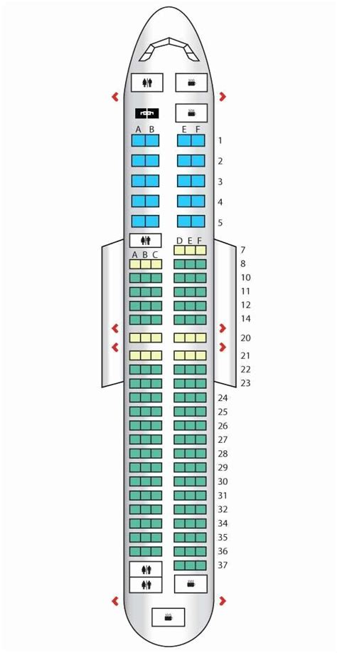boeing 737 800 seat map american airlines