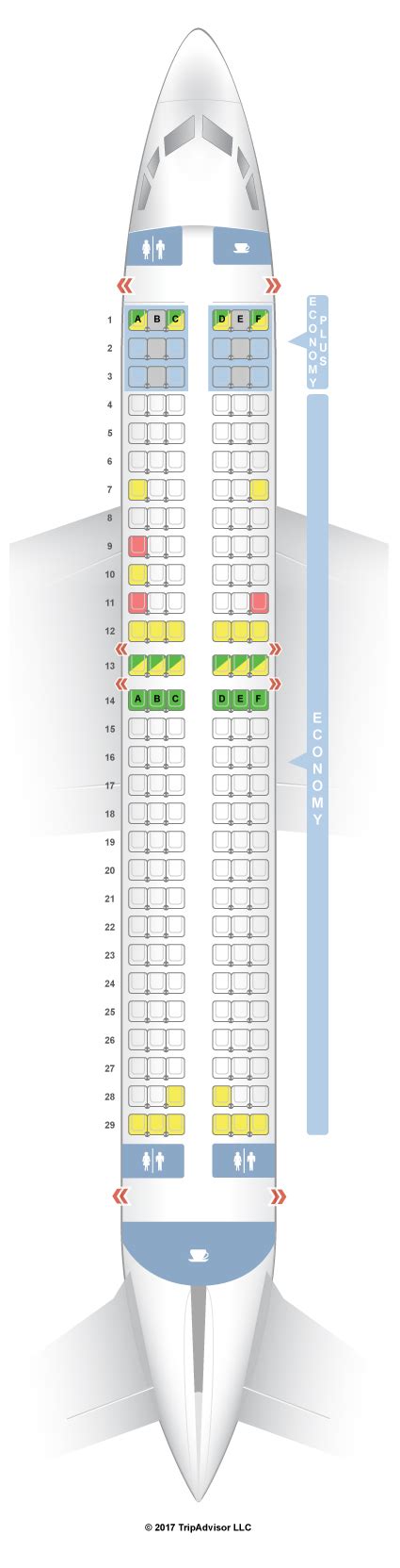 boeing 737 800 seat map westjet