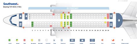 boeing 737 800 seating chart south west