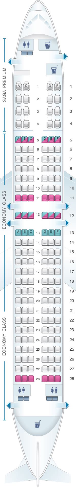 boeing 737 max 8 seat map icelandair